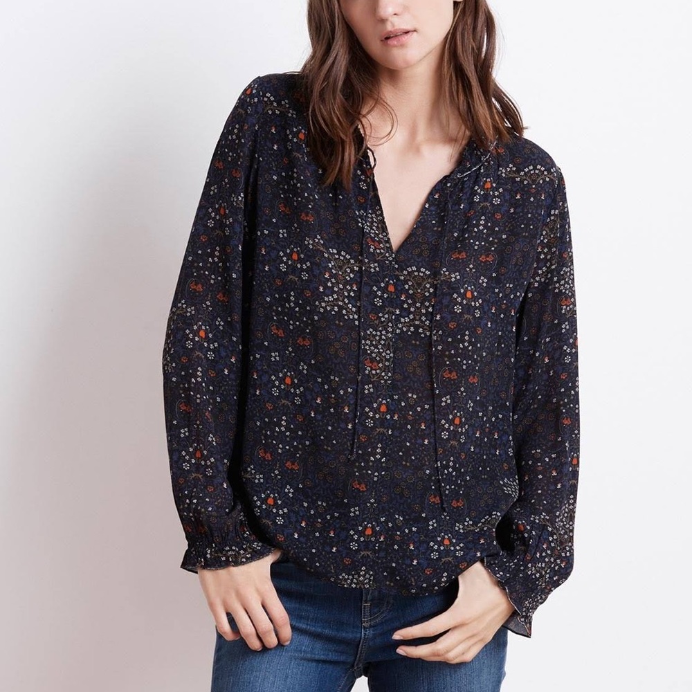 Velvet By Graham & Spencer Silk Blouse